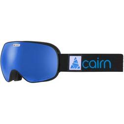 Cairn Focus Otg Ski Goggles - Mirror/CAT 3 Mat Black Blue