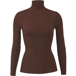 SKIMS Fits Everybody Turtleneck Top - Deep Neutral