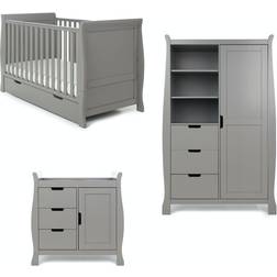 OBaby Stamford Closed Changing Unit Taupe Grey