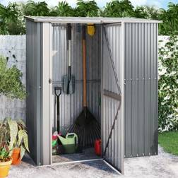 vidaXL Garden Bike Shed Grey Galvanised (Gebäudefläche )