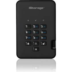 iStorage diskAshur2 SSD 2TB Black Secure portable solid state drive Password protected, dust and water resistant, portable, military grade