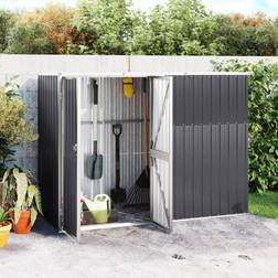 vidaXL Garden Tool Shed Galvanised (Building Area )