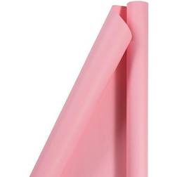 Jam Paper Gift Wrap Matte Wrapping 25 Sq. Ft Matte Light Baby Pink