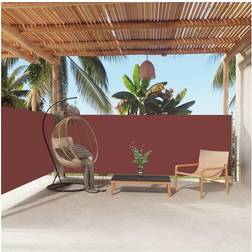 vidaXL Tenda da Sole Laterale Retrattile Marrone 140x600 cm