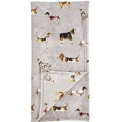 Catherine Lansfield Country Dogs Blankets Natural