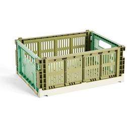 Hay Colour Crate Mix olive dark mint Förvaringslåda