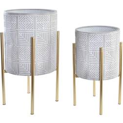 Dkd Home Decor Grå Gyllene Metall Modern Set