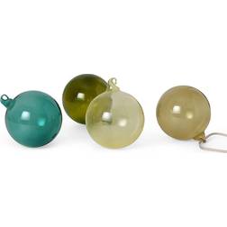 ferm LIVING Julkula glas Juletræspynt 11cm 4stk