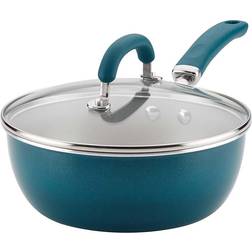 Rachael Ray Saute Pans Teal con coperchio