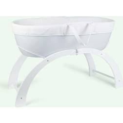 Shnuggle Dreami Moses Basket & Stand-Grey Base New