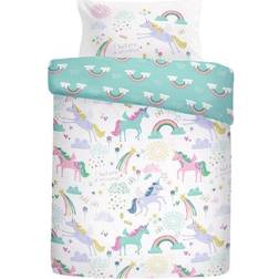 Bedlam Bedlam Kids Rainbow Unicorn Reversible Duvet Cover