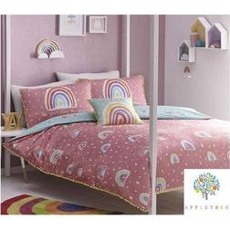 Appletree Rainbow Pom 100% Cotton Duvet Cover