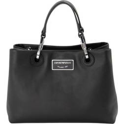 Emporio Armani Zwarte Leren Shopper Y3D166-Y478E-80001