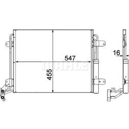 Mahle Kondensor, klimaanlæg AC 454 000P