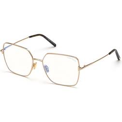 Tom Ford FT5739-B Blu-Light Block 028 da Vista Rose-Oro per Donna (Solo Montatura)