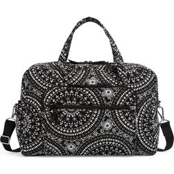 Vera Bradley Weekender Travel Bag - Black Bandana Medallion