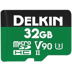 Delkin 32GB POWER UHS-II V90 2000x MicroSDHC Card