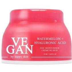 Vegan by Happy Skin Vegan Skin Unisex WATERMELON + HYALURONIC ACID day moisturiser 50ml Cream