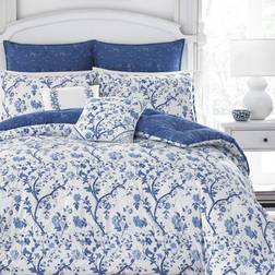 Laura Ashley Elise 5-Piece Bedspread Blue