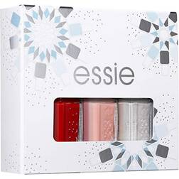 Essie Forever Yummy Red/Apres-Chic Silver Nail Polish Winter Wonderland Kit