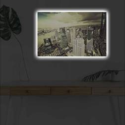 Furniturebox Väggdekor LED-belysning Canvas Tavla