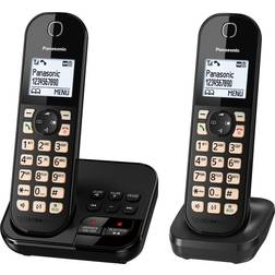 Panasonic KX-TGC462EB Cordless Phone Twin Handsets