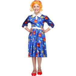 Fun Costumes Magic School Bus Ms. Frizzle for Girls Blue/Red XL