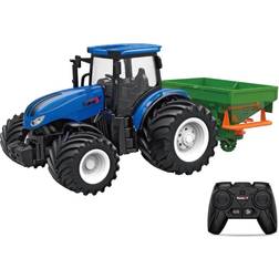 MCU Fjernstyret Traktor m/spreder 1:24 Alloy 2.4G