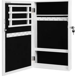 Songmics Mirrored Lockable Jewellery Cabinet Wall Cabinet