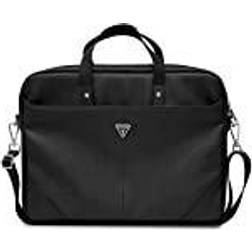 Guess Torba GUCB15PSATLK 16" czarny/ black Saffiano Triangle Logo