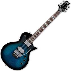 Ltd ESP AS-1FR Black Aqua Sunburst Alex Skolnick Signature guitare électrique avec étui