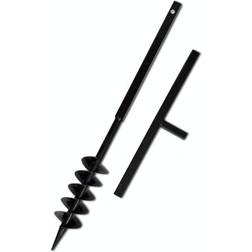 vidaXL Jordbor Med Håndtag 100 mm Dobbelt Spiraler Stål