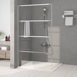 vidaXL Duschvägg silver klart