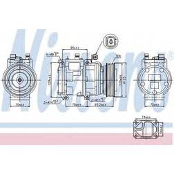 Land Rover Nissens Kompressor 89186 12 PAG 46 R134a