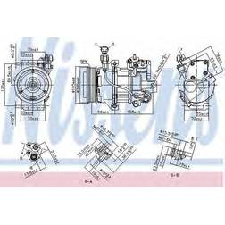 Mitsubishi 890077 Compresseur De Climatisation 12 PAG 46 R134a Avec Huile Compresseur-PAG