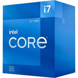 Intel Processor CPU Desktop Core i7 i7-12700F Alder Lake 2100 MHz Cores 12 25MB Socket LGA1700 180 Watts BOX BX8071512700FSRL4R