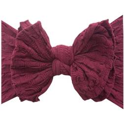 Baby Bling Infant Waffle Patterned Fab-Bow-Lous Headband Female