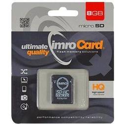 Imro MicroSDHC 8GB cl.10 med adapter