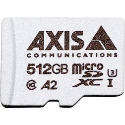 Axis Surveillance microSDXC Class 10 UHS-I U3 A2 100/39 MB/s 512GB +SD adapter (10-Pack)