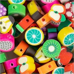 Creativ Company Figurperler, Frugt, diam. 10 mm, hulstr. 1,5 mm, 60 stk. 1 pk