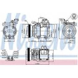 Hyundai Nissens Compressor, air conditioning AC 89082