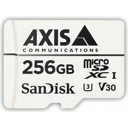 Axis Surveillance microSDXC Class 10 UHS-I U3 V30 100/50MB/s 256GB +SD adapter (10-Pack)