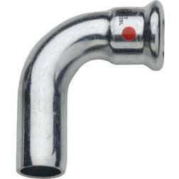 54 mm TURBO Steel bøjning 90G. muffe/nippel