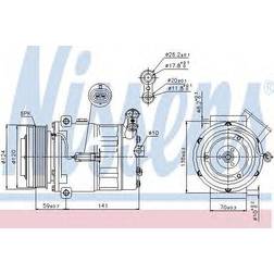 Nissens Compressor, air conditioning