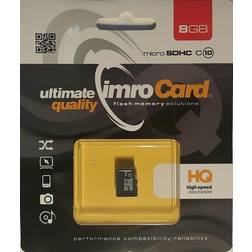 Imro 10/8G flashminne 8 GB MicroSDHC Klass 10