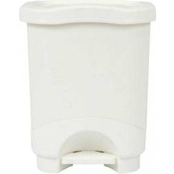 Tontarelli White Pedal Bin 8L