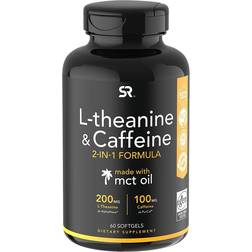 Sports Research 3-in-1 L-Theanine Supplement with Caffeine MCT Oil