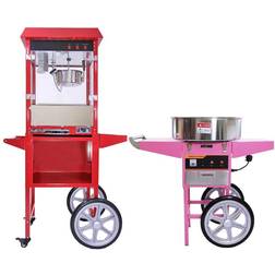 Kukoo Machine À Pop-Corn & Machine À Papa avec Chariots 226 Gr