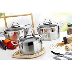 Evimsaray Luna Series 6-piece Mini Cookware Set mit Klappe