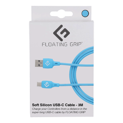 Floating Grip Silikone USB-C kabel - Blå - 3